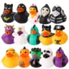 2/6/12 PC Halloween Rubber Ducks Halloween Ducks for Jeeps with Various Halloween Characters Novelty Rubber Duck Toys 1