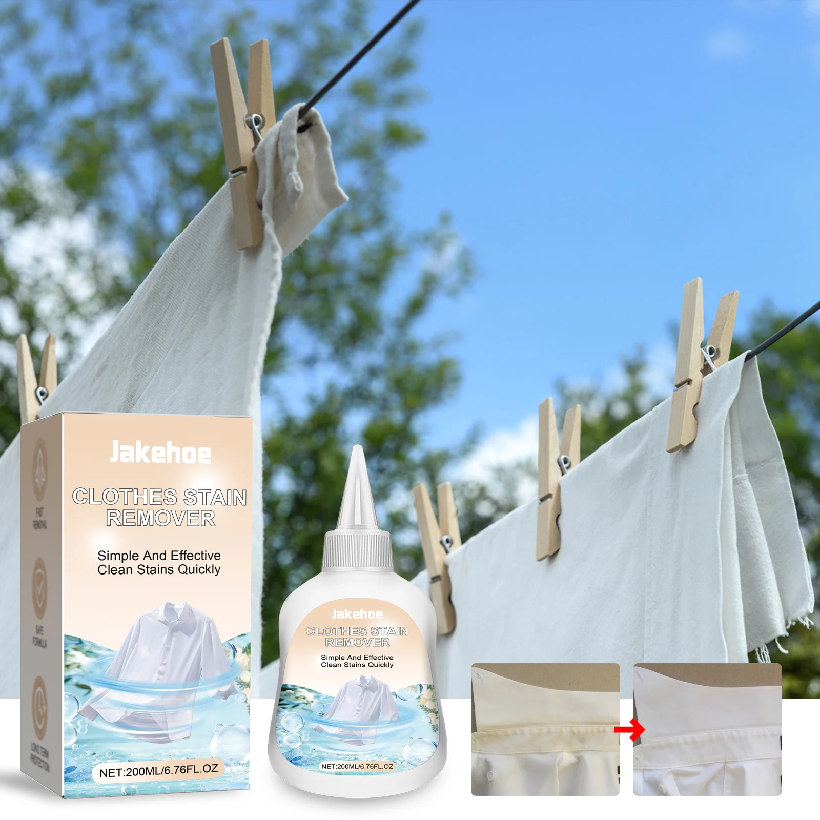 Clothes oil stain remover dust cleaner stain cleaning non-toxic effectively removes oil stains from fabrics