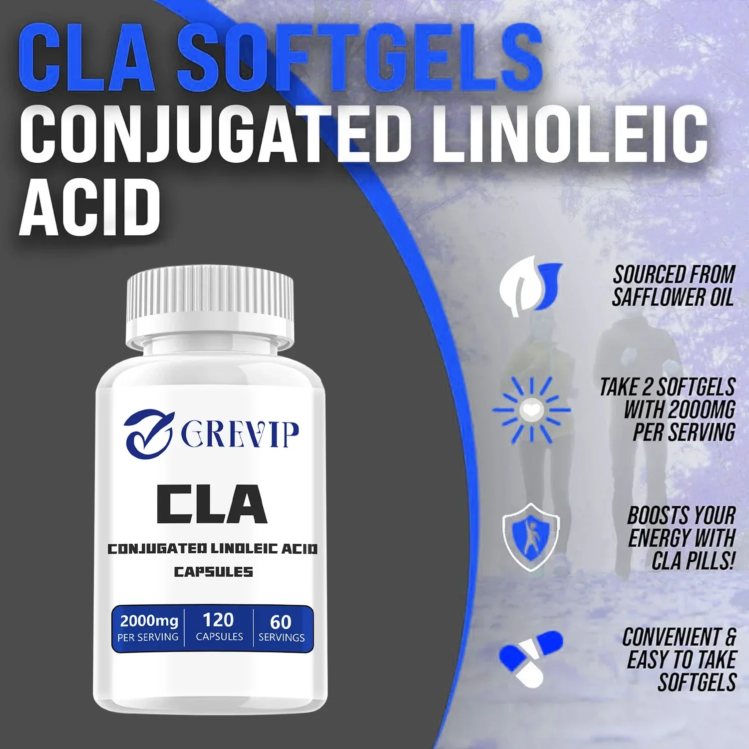 CLA-Fat Burner, Appetite Suppressant, Weight Management, Lean Muscle and Tone