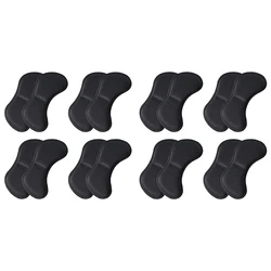 4 Pairs Heel Pain Relief Cushion Pads - Anti - Wear Adhesive Heel Protectors for Ultimate Comfort (8 Pairs black)