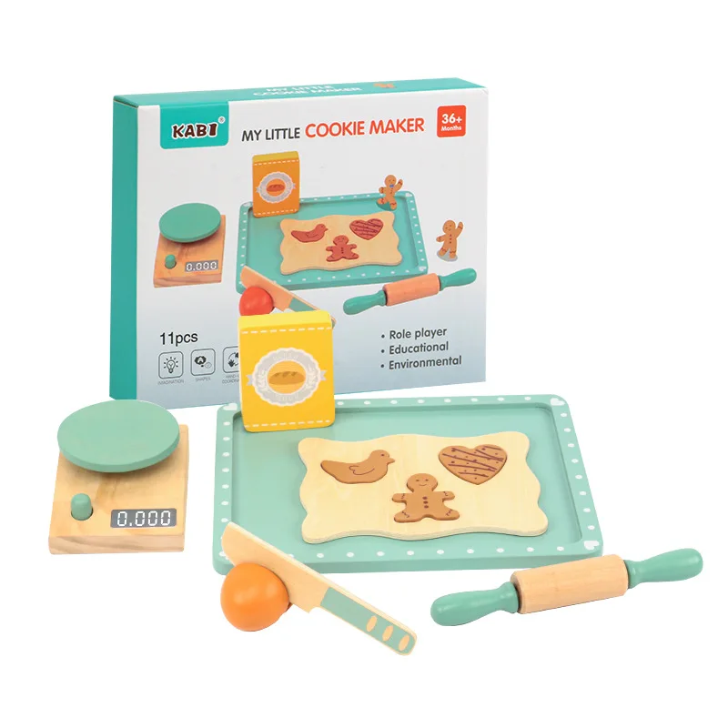 Wooden Pretend Play Set Toaster Bread maker coffee machine bender mixer wood Kitchen items accessories toy Kids toys for girls