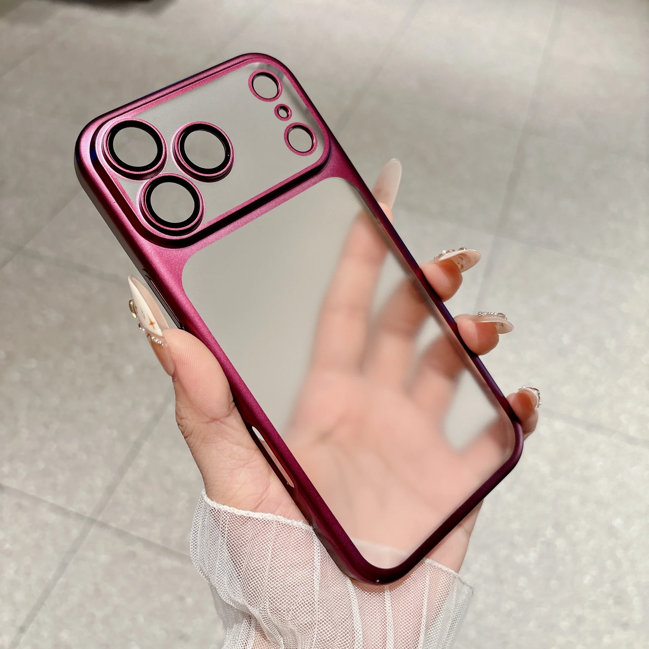 Cosmic Orange Frosted Translucent Phone Case - Air Series Bumper Cover