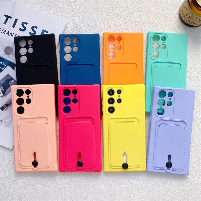 Liquid Silicone Wallet Card Holder Soft Case