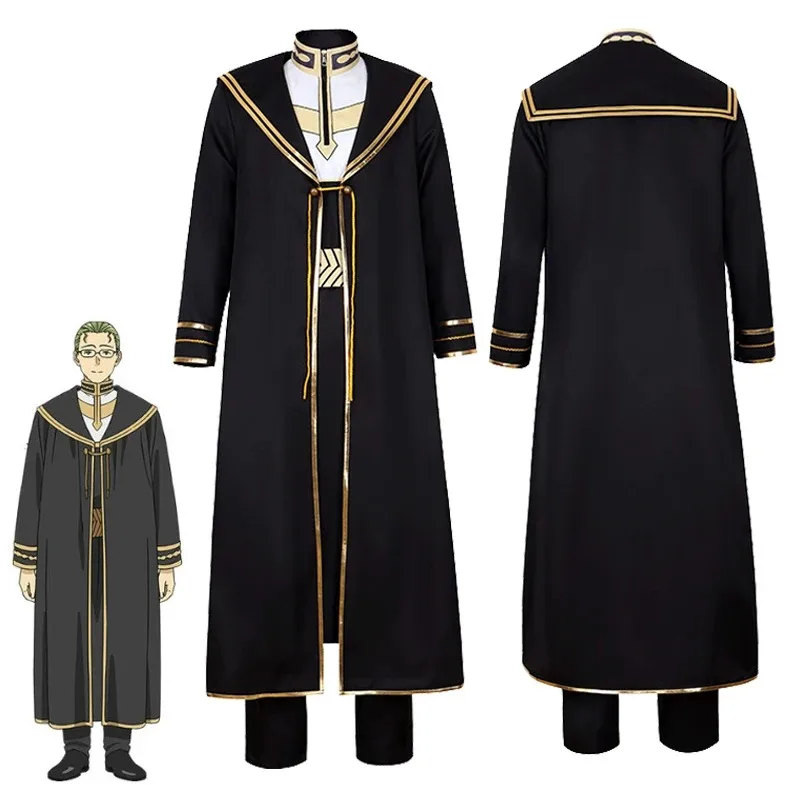 

Anime Frieren At The Funeral Heiter Cosplay Costume Sousou No Frieren Top Pants Cloak Outfits Priest Halloween Costumes for Men