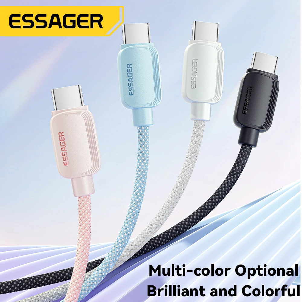 Essager 7A 100W USB Type C Cable For Huawei Honor 88W PD Fast Charging Charger USB A Data Cord Cable For Xiaomi Oneplus Samsung