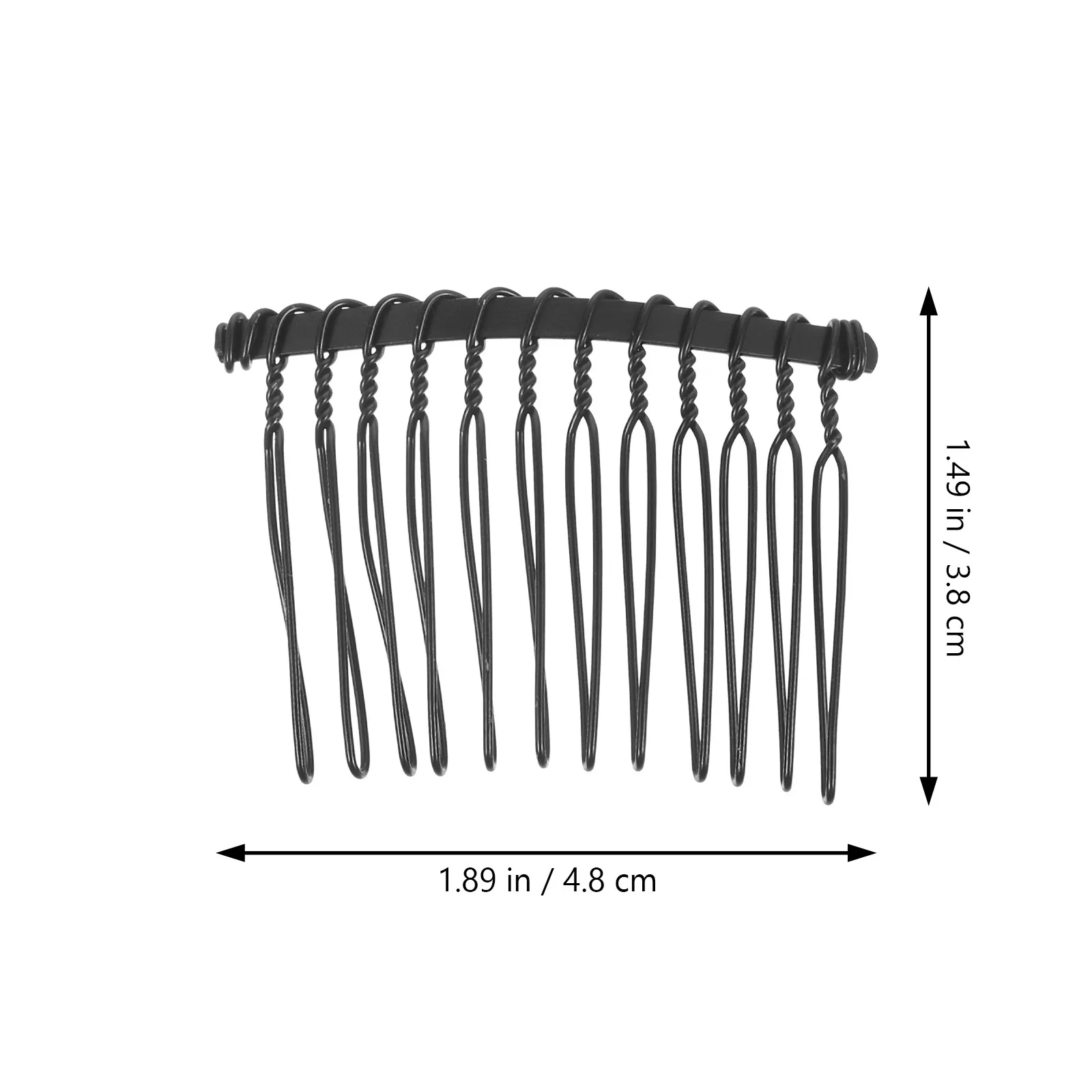 25Pcs 헤어 빗 클립 금속 와이어 멀티 투스 신부 헤어 스타일링 웨딩 헤어 액세서리 여성용 사이드 빗