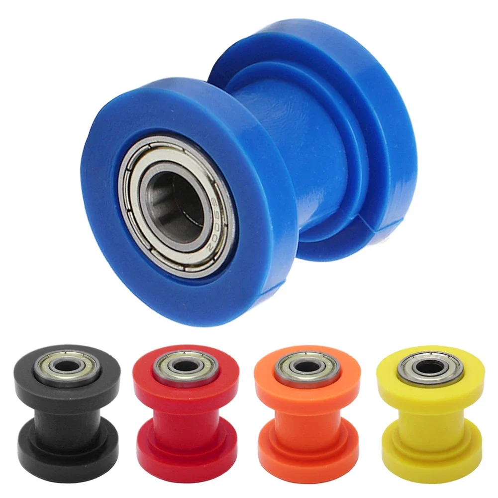 Universal 8mm Metal Motorcycle Chain Pulley Roller Guard with Bearing – Durable Drive Chain Slider Accessory
