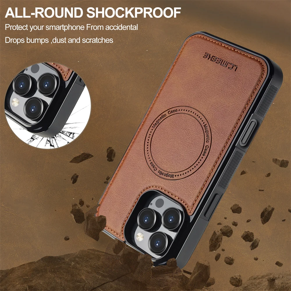 Elegant Magnetic Phone Case for iPhone - Sleek and Durable Protection Cover