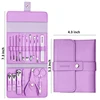 Professional Manicure Set 12/16 Pcs Full Function Kit Stainless Steel Pedicure Sets With Leather Portable Case Idea Gift 5