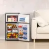 Mini Fridge with Freezer 3.5 Cu.Ft. 2 Door Refrigerator and Freezer Small Fridge for Bedroom Home Office Dorm 6