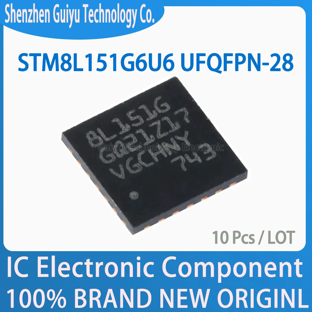 

STM8L151G6U6 UFQFPN-28 STM8L151G6 STM8L151 STM8L STM8 STM IC MCU Chip