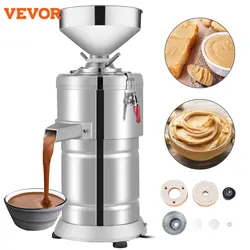 VEVOR peanut sesame butter grinder, 15000g/h peanut butter grinder, electric grinder, suitable for peanut sesame walnut butter