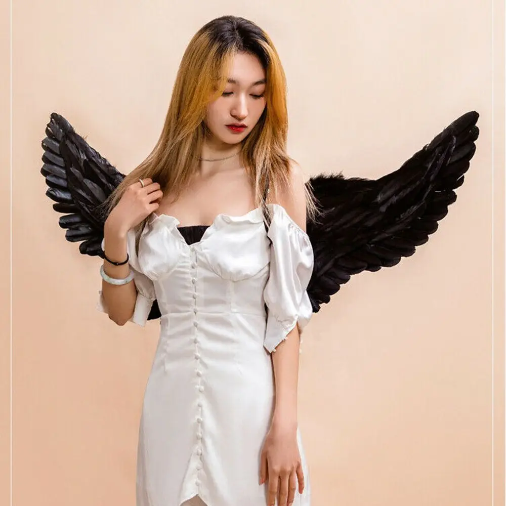 Gifts Holiday Party Decoration Photo Props Angel Feather Wings Dressing Up Catwalk Performance Show DIY Costume