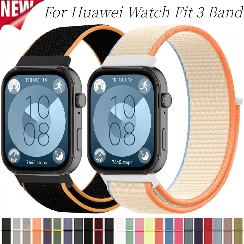Nylon Loop Adjustable Sports Strap - Smartwatch Wristband Accessory