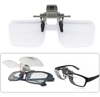 2X Reading Magnifying Glass with Clip Acrylic Glasses Magnifier Light-weight Embroidered Loupes Needlework Crafts Vision Aids 6