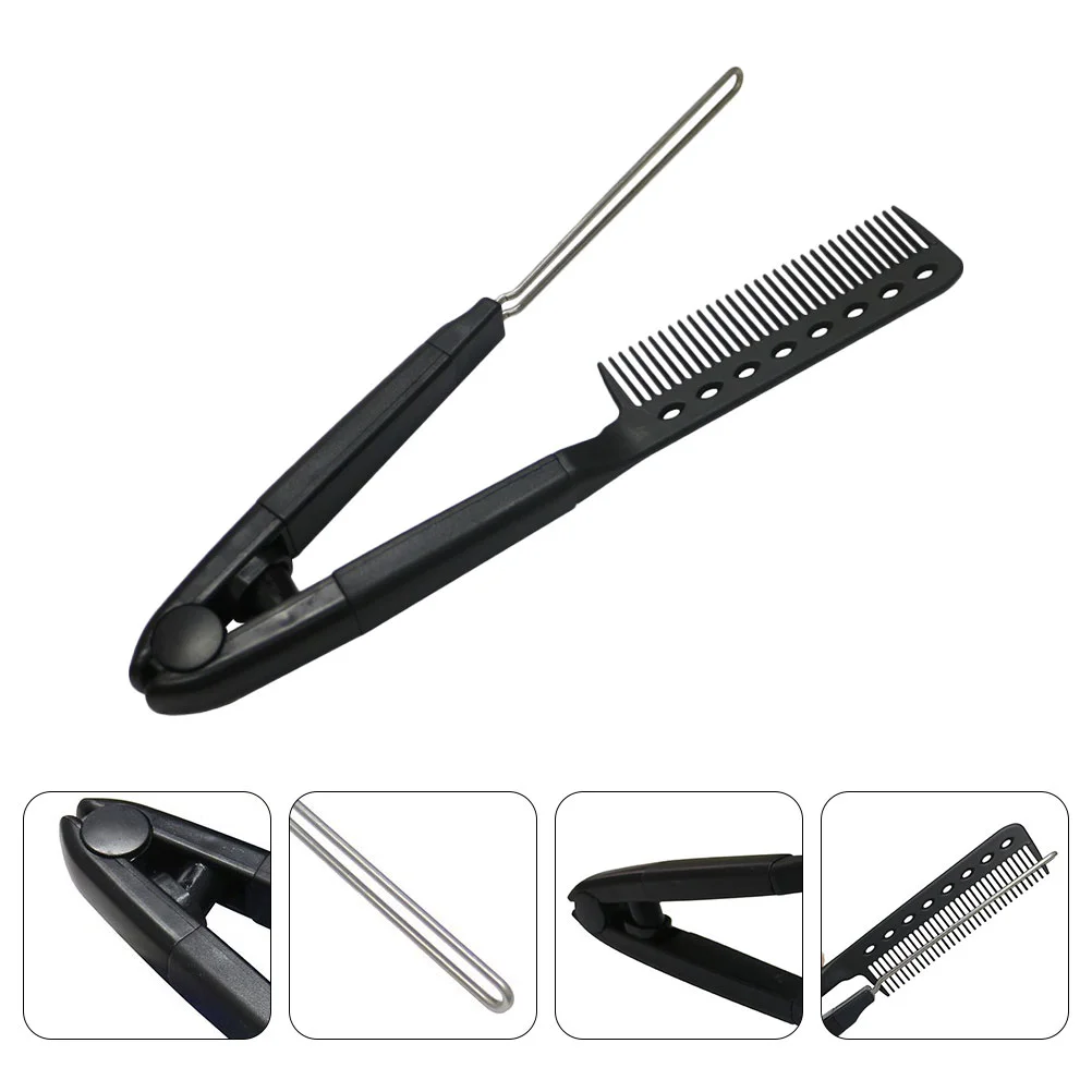 

Hair Ironing Brush Hair Straightening Brush Hairdressing Tool Hair Comb Men Wet And Dry Hair Flat Iron Comb Flat
