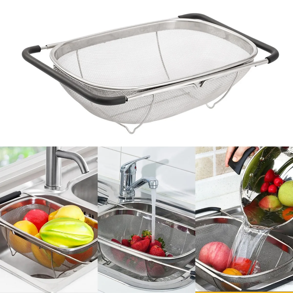 Kitchen Sink Strainer with Handle (for the home)