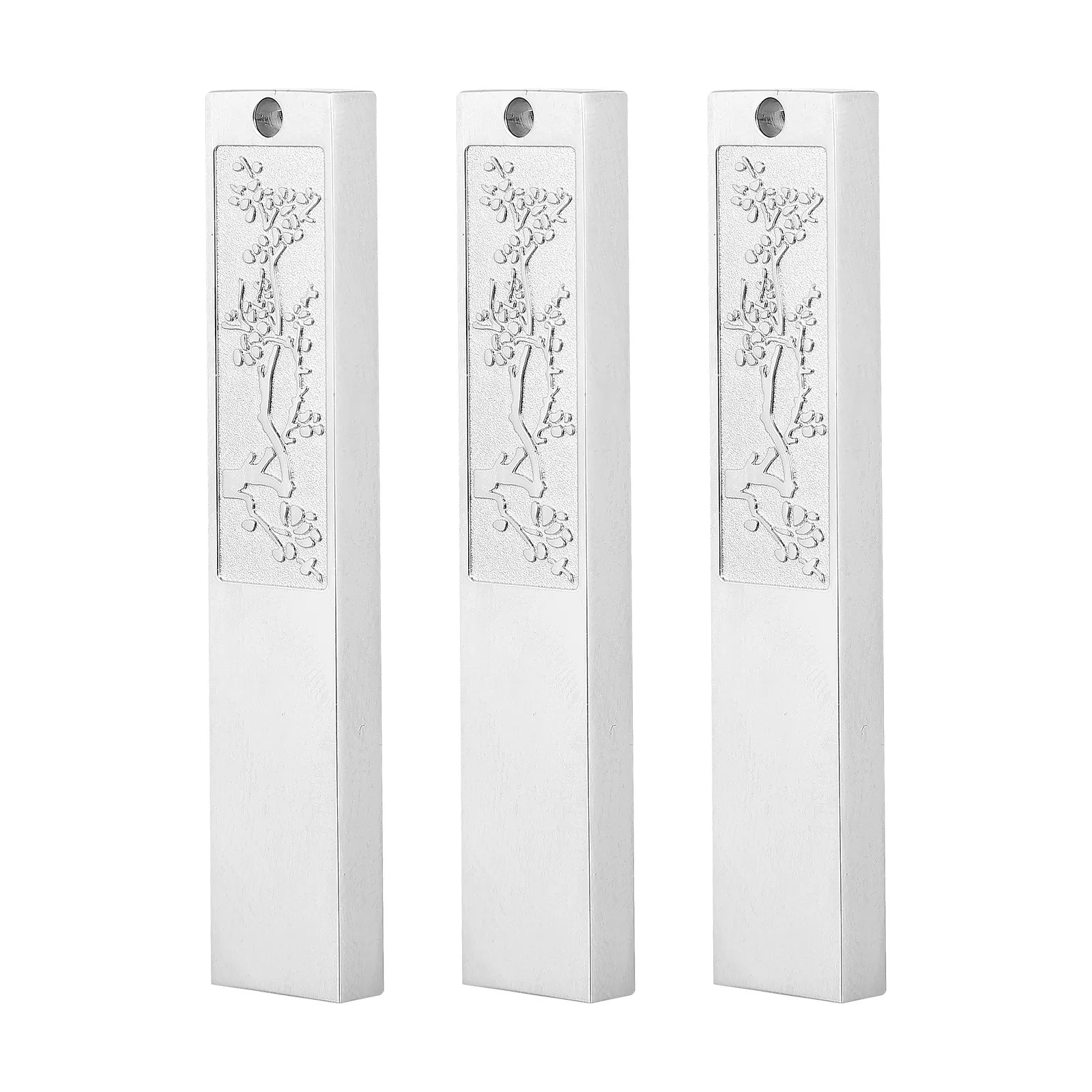 3Pcs U 디스크 보호 쉘 아연 합금 USB 드라이브 커버(매화 패턴 포함) 내마모성 간단하고 안전한 작동