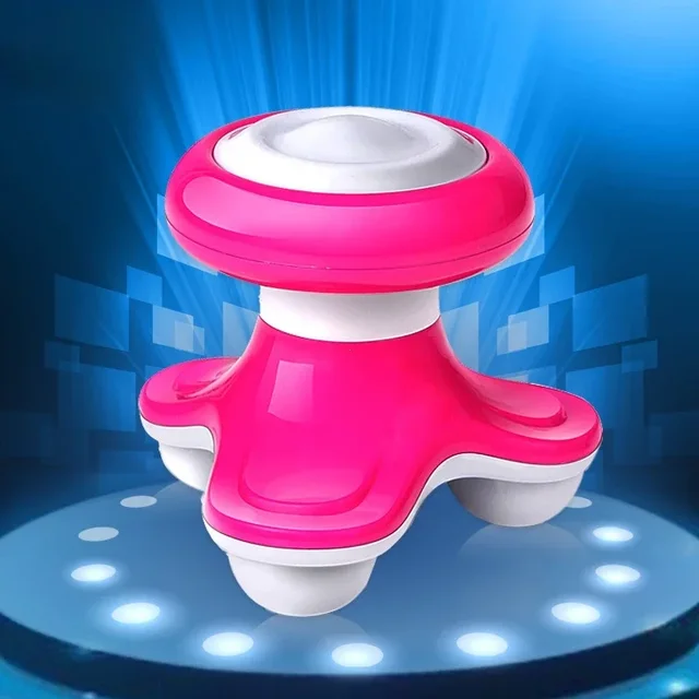 Mini massaggiatore per il collo USB Strumento multifunzione per il rilassamento del massaggio anticellulite di bellezza USB elettrico a forma di triangolo in plastica 3