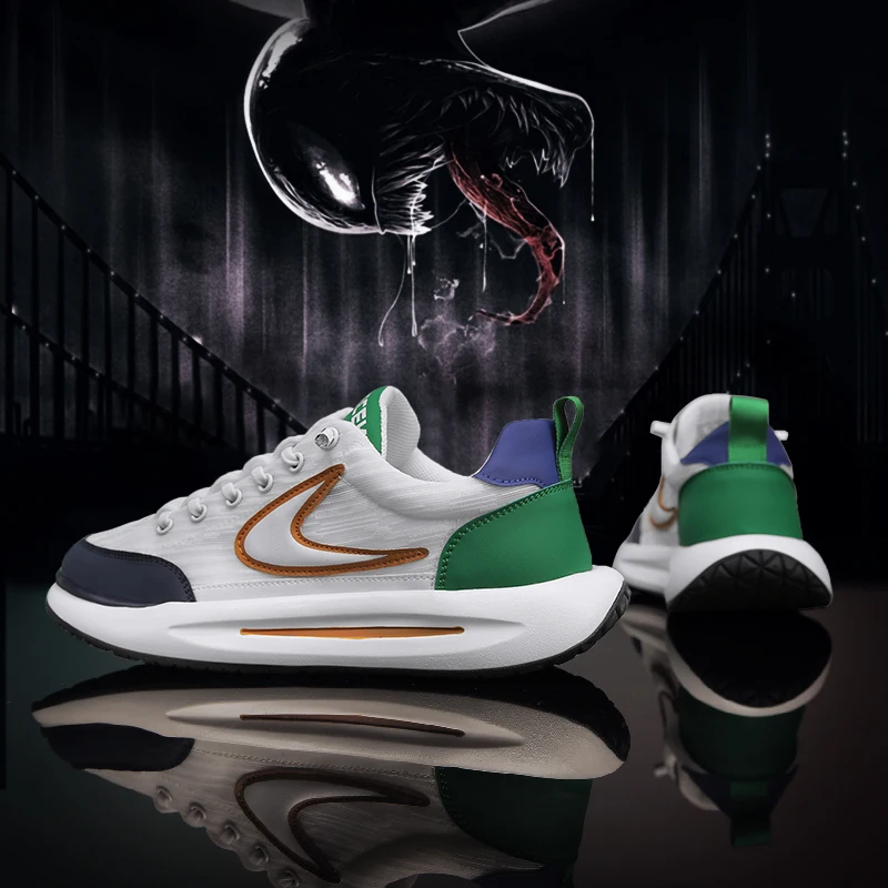 

Кроссовки KUCLUT K8016 мужские повседневные, дышащие, на толстой подошве, высокие кеды, уличная спортивная модная обувь для катания на коньках