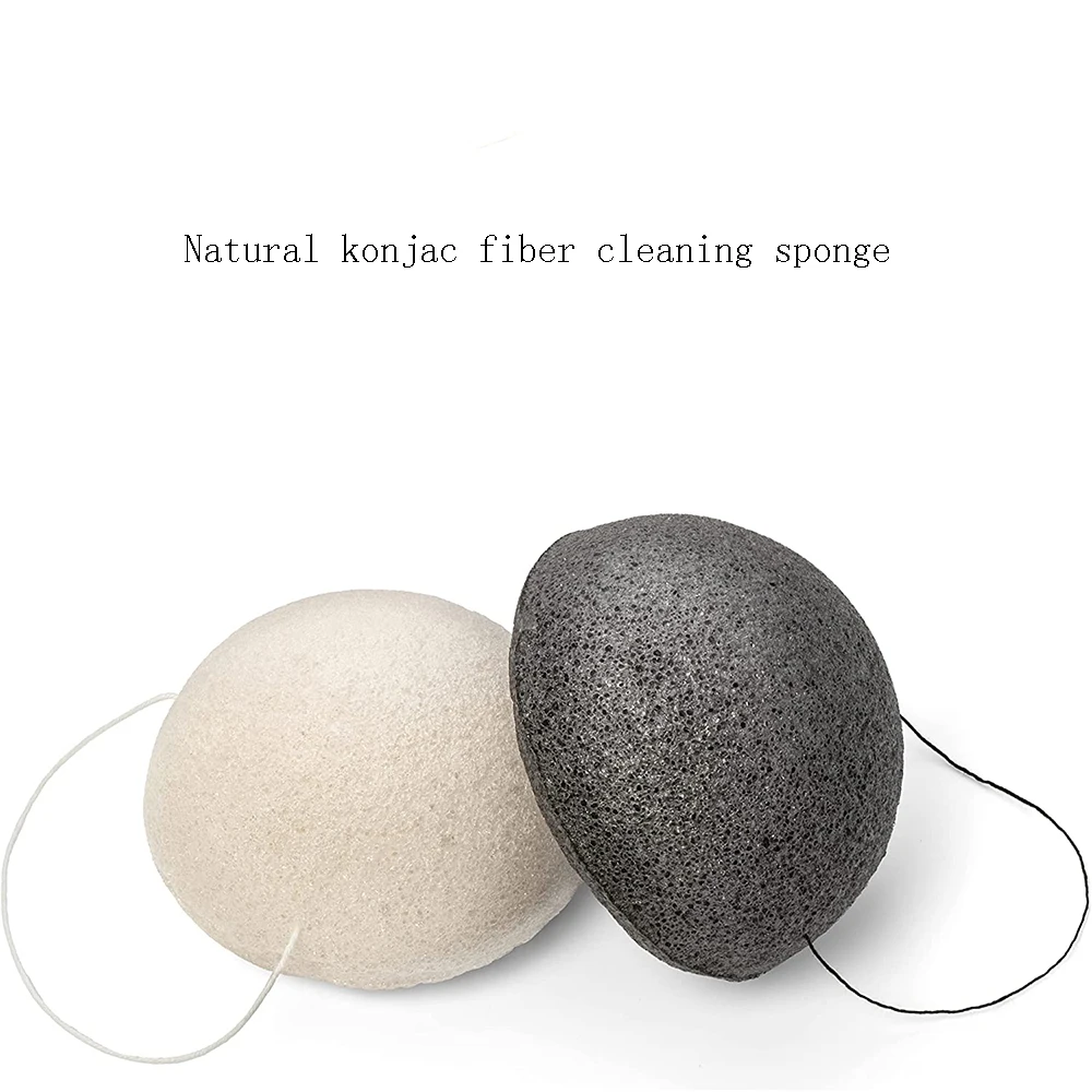 

Organic Konjac Sponges for Gentle Exfoliating Facial Cleansing Sponge with Clean Pores, Remove Impurities, Exfoliate