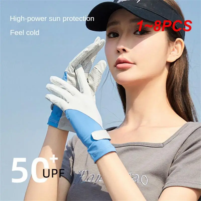 

1~8PCS Driving Gloves Anti Slip Particles Comfortable To Wear Light And Soft Skin Feeling Touch Screen Design Efficient
