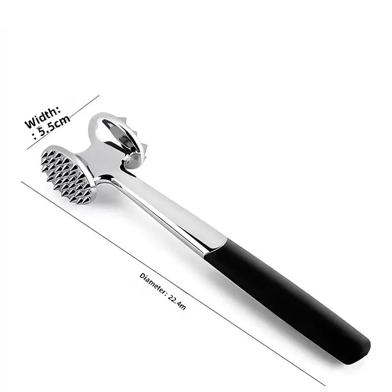 1 double sided steak tenderizer 22 cm home heavy duty durable double sided tenderizer Pork chop hammer