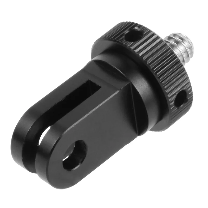 Adaptador De Aluminio Para Cámara De Acción - Compatible Con GoPro, Insta360, DJI Osmo, Roscas 1/4-20