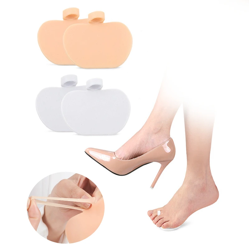 2pieces=1pair Silicone Gel Patch Cushion Pads Orthotic High Heel Insoles Metatarsal Shoes Sore Forefoot Foot Care Pain Relief heel insoles
