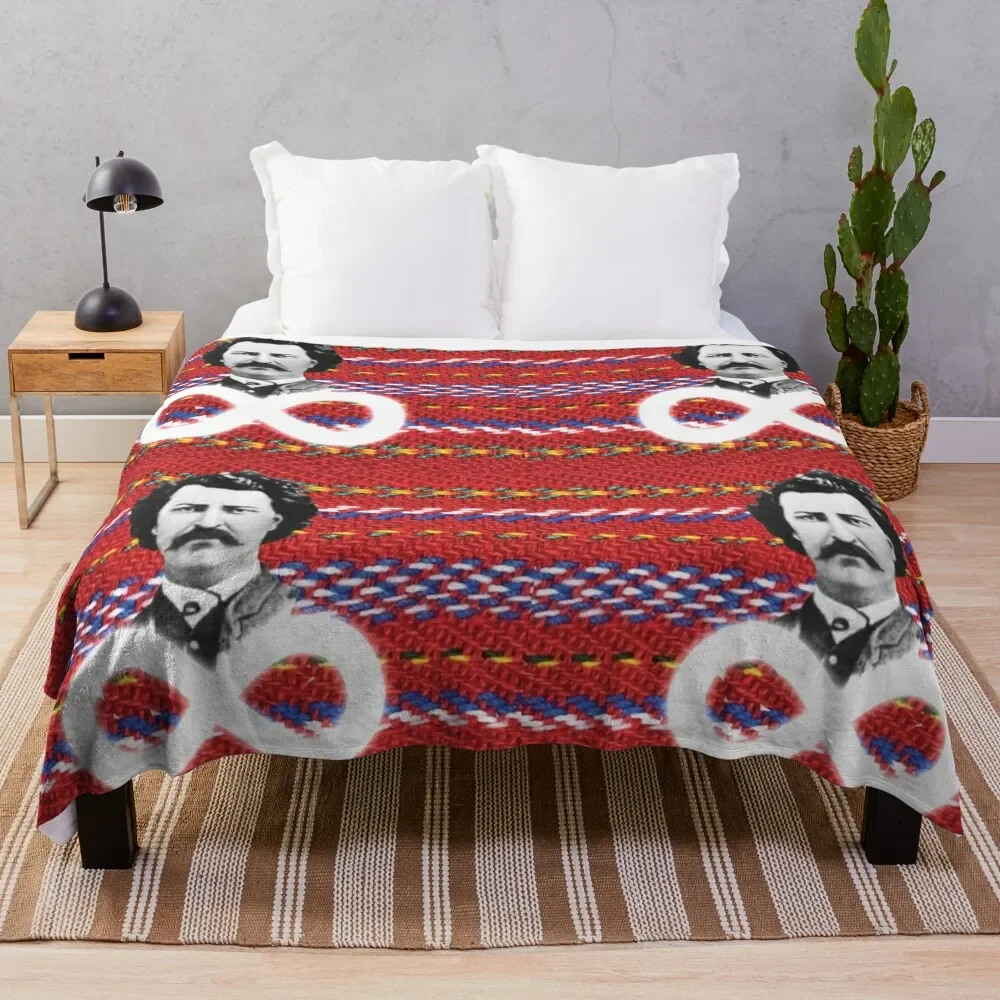 

Louis Riel Sash Throw Blanket Beach warm winter Travel Blankets