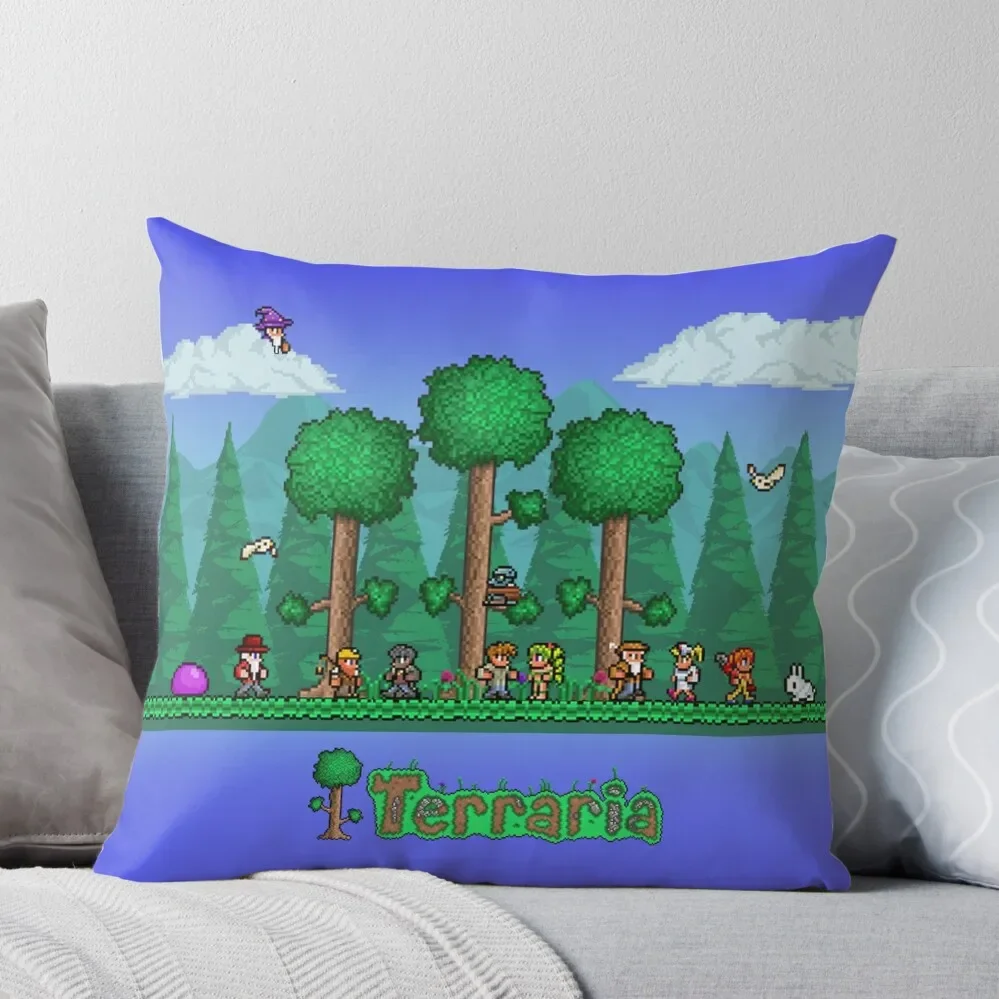 

Terraria - Indie Game Throw Pillow Cushion Covers For Living Room Luxury Cushion Cover