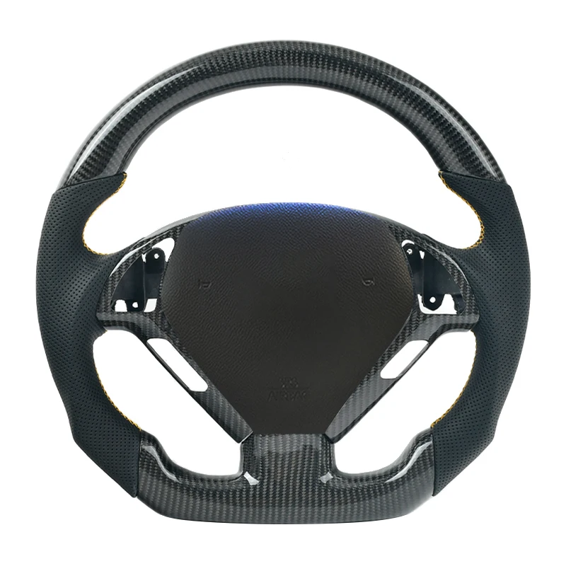 

Customized Carbon Fiber Steering Wheel Fit For Infiniti G37 2009 2010 2011 2012 2013 Model Carbon Fiber LED Shift Racing Wheel