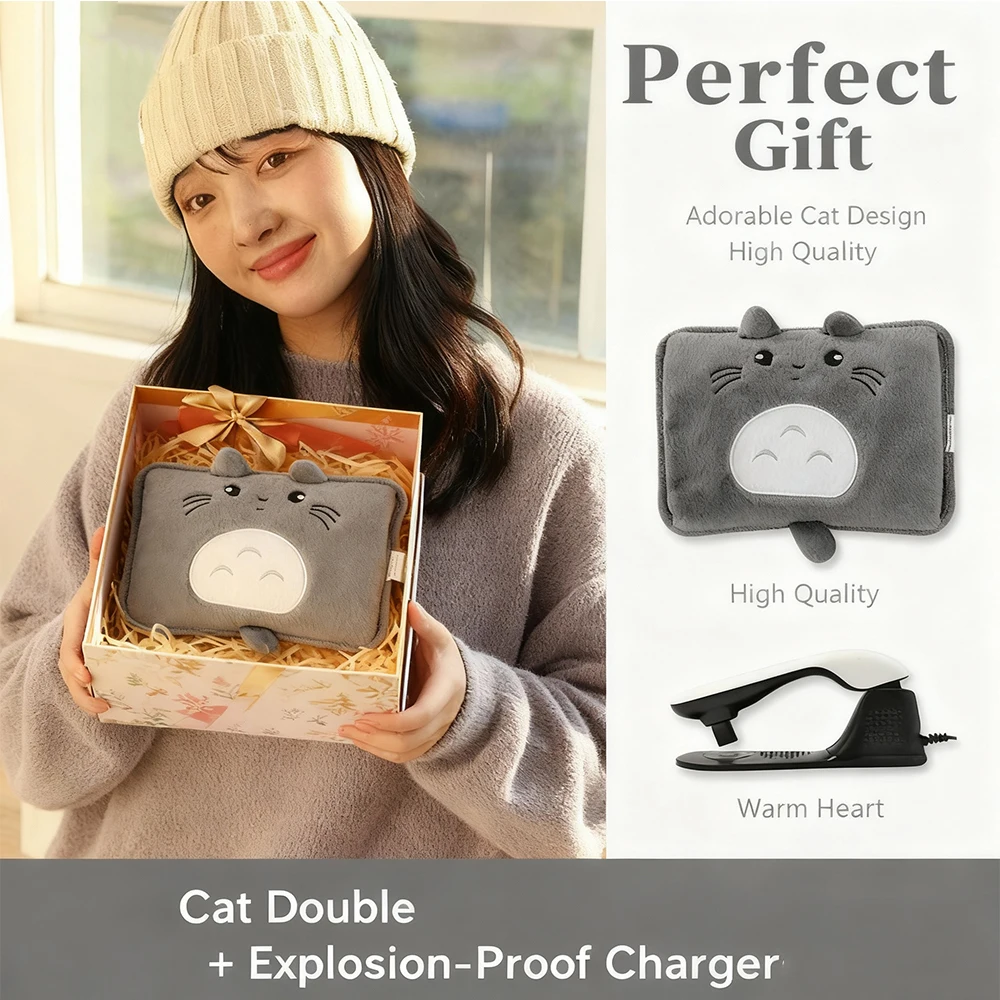 2026 New Rechargeable Explosion-proof Hand Warmer the New Favorite for Girls to Keep Warm in Winter Hot Water Bag
