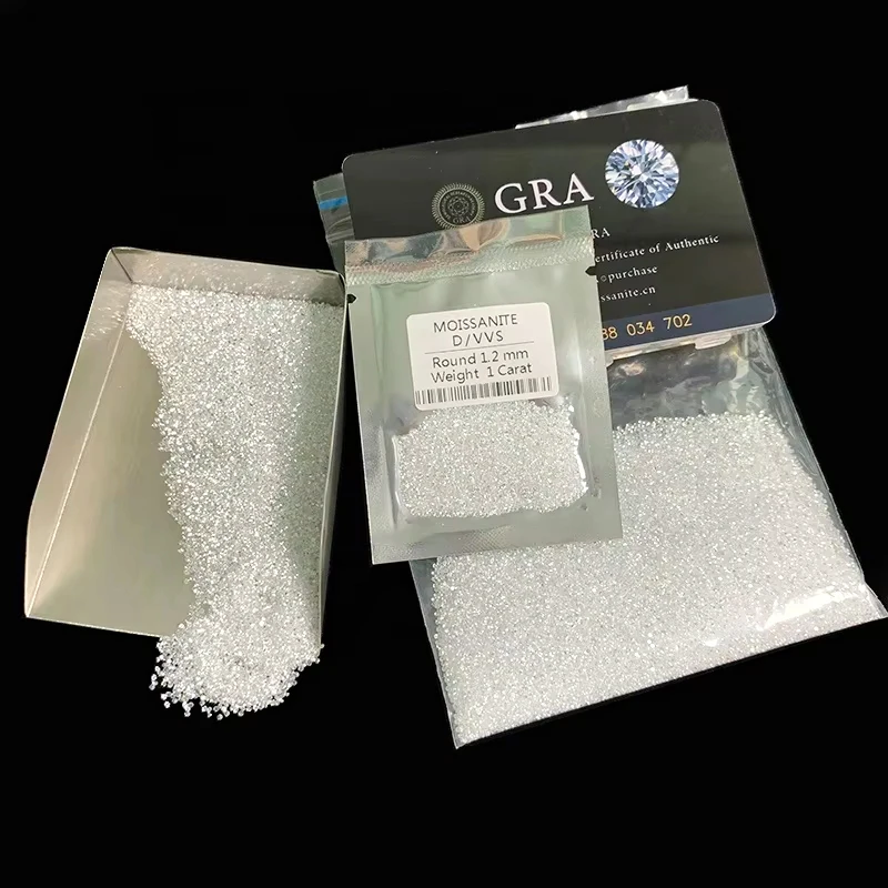 Lab Grown Diamond Moissanite Diamond Stone GRA 0.7mm-100ct Premium Loose Moissanite Stone Factory Quality D Color loose moissanite stones