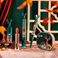 520 Gift Lipstick Cushion Eyelash Eyeliner Wholesale Makeup Five-piece Set Valentine's Birthday Christmas Gift Box Chinese Style 1