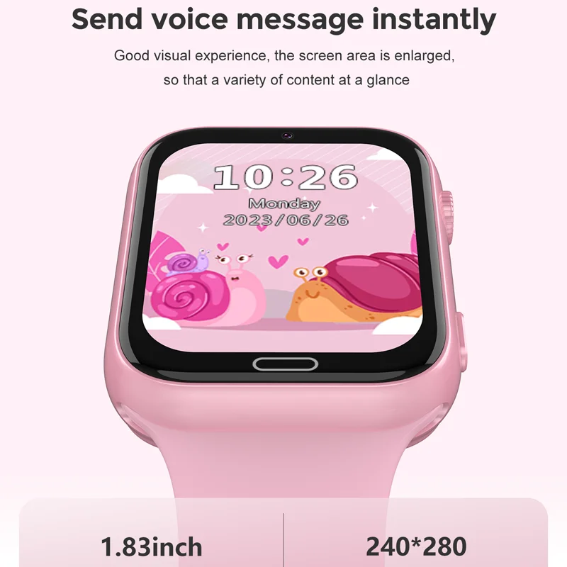 2024 New  Smart LBS WIFI Tracker Location Watch for Kids Child Anti-Lost Tracker Video Call 700mAh Battery Kids SmartWatch 4