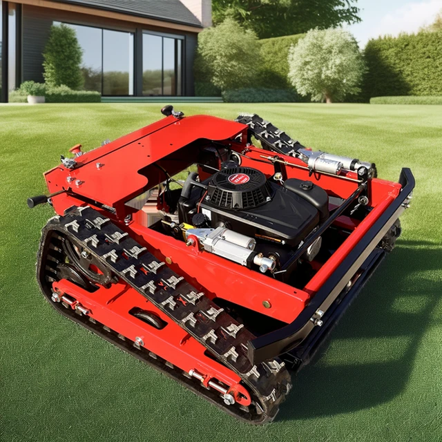 Machine de Découpe pour Tout Terrain approuvée CE Inondation, Personnalisation des Pistes en Caoutchouc Agricole, Robot Télécommandé Tondeuse à Gazon 1