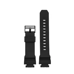 Premium Waterproof Resin Silicone Watch Strap with Protruding Design - GD - X6900 (Black -black)