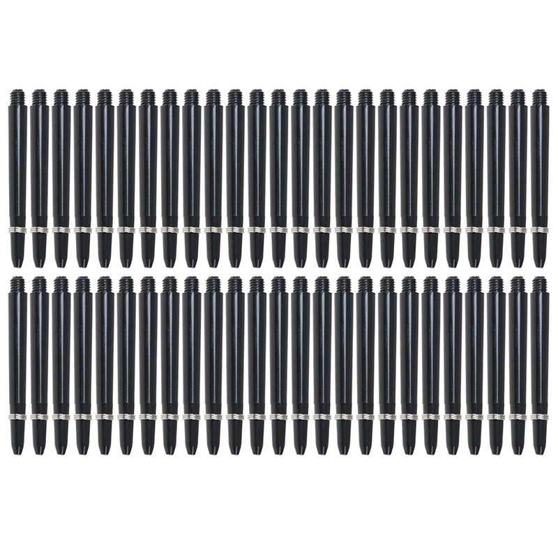 

50Pcs/lot Nylon Dart Shafts 2BA 48mm Screw Thread Plastic Darts Rod Stems Darts Accessories For Standard 2BA Screw Thread Hot