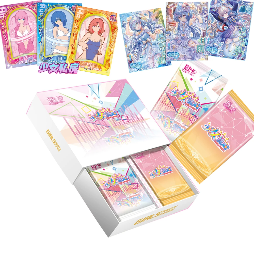 

Коллекционная карточка с историей богини, Рождественская Подарочная коробка, Аниме фигурки, детский подарок, игровая карточка, настольные игрушки, подарок на день рождения