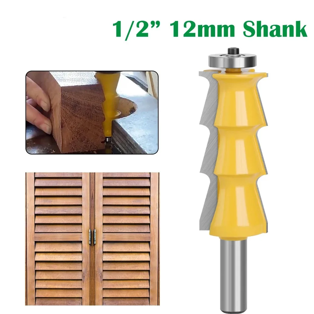 1pc12mm12ShankLouverShutterStyleRouterBitLouvreMilling