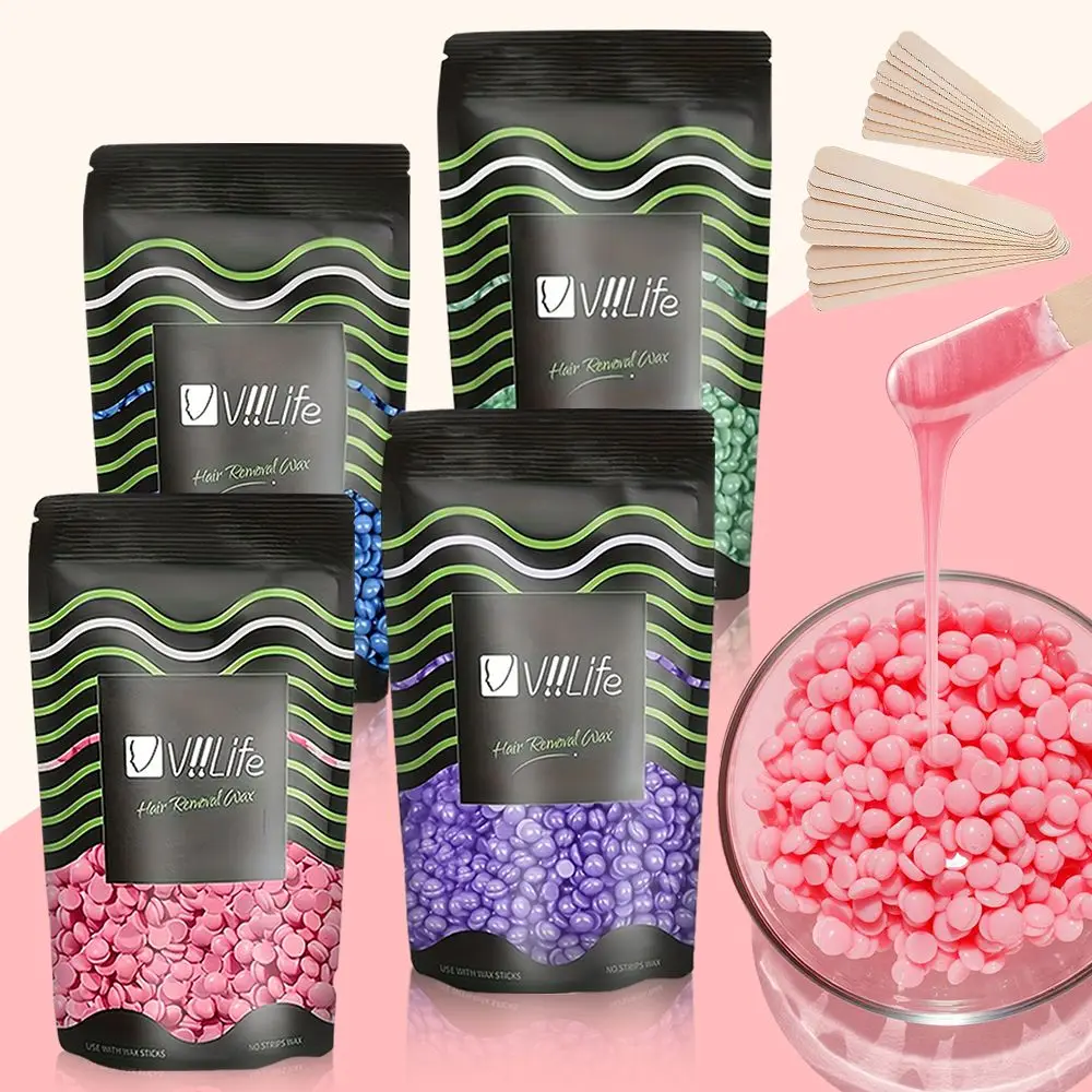 Viilife 100g Hard Wax Beans Heating Machine Hair Removal Machine Wax Melting Pot Hot Film Painless Waxing Unisex Hair Removal wax heater hair removal wax hard wax beans hair removal tool beauty wax