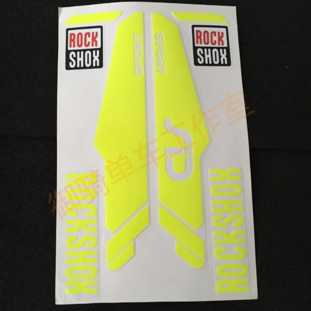 Bike fork stickers bike frame for rockshox/rock reflective rock sticker