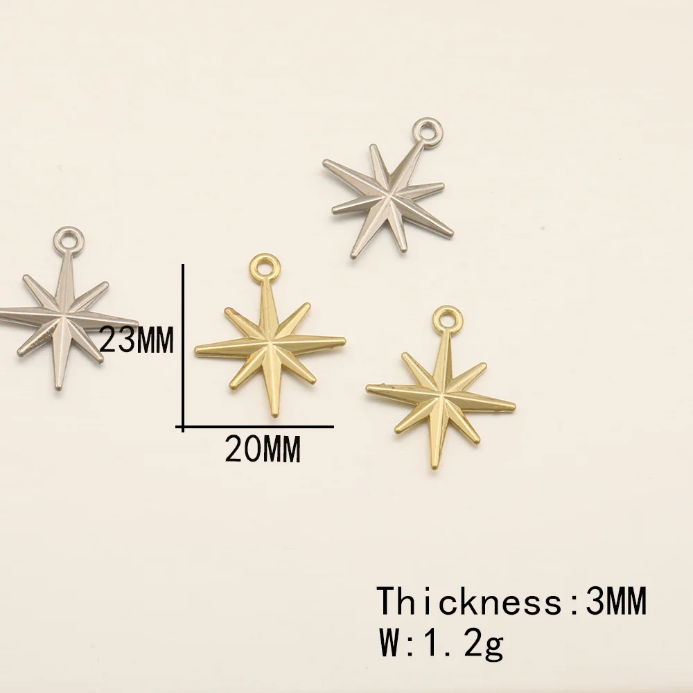 Cordial Design 20*23MM 100Pcs Jewelry Earring Charms/Star Shape/Zinc Alloy/Pendant/Jewelry Findings & Components/DIY/Hand Made - cordial