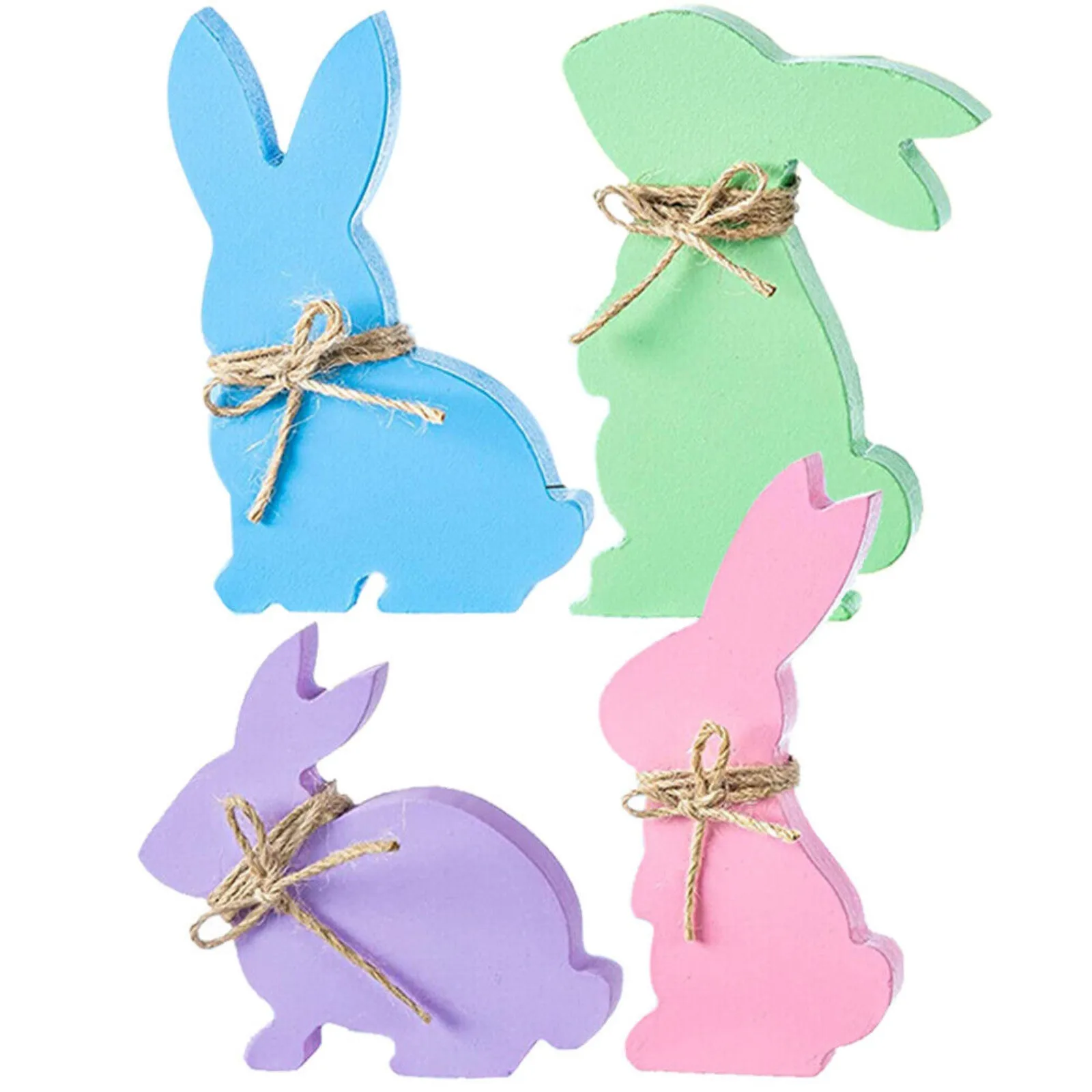 

Пасхальные украшения, деревянные украшения в форме кролика, подарки ручной работы, украшения для дома, аксессуары для комнаты и стола