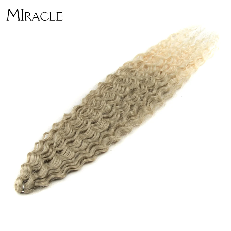 Crochet Hair Ombre Blonde Hair Extension Water Wave Crochet Hair