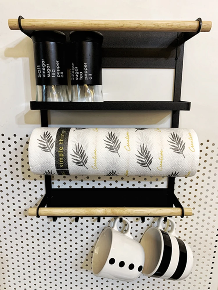 Fridge Shelf Paper Towel Roll Holder Kitchen Paper Roll