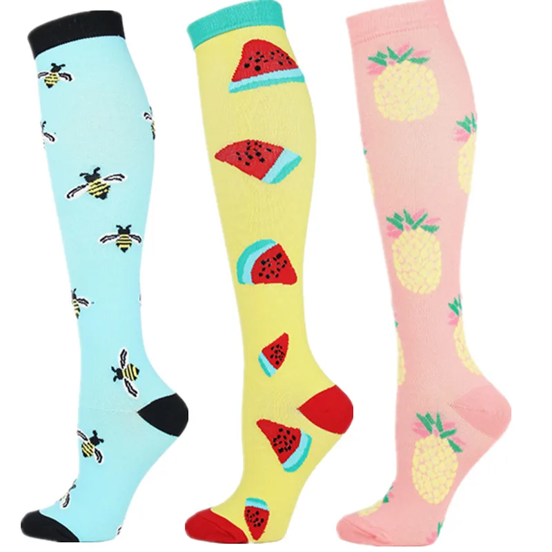 S-XXL 3 Paar Kostenloser Versand Krankenschwester Kompressionssocken Krampfadern Damen Herren Socken 20–30 mmHg Ödeme Diabetes Laufen Sportsocken – Detail 16