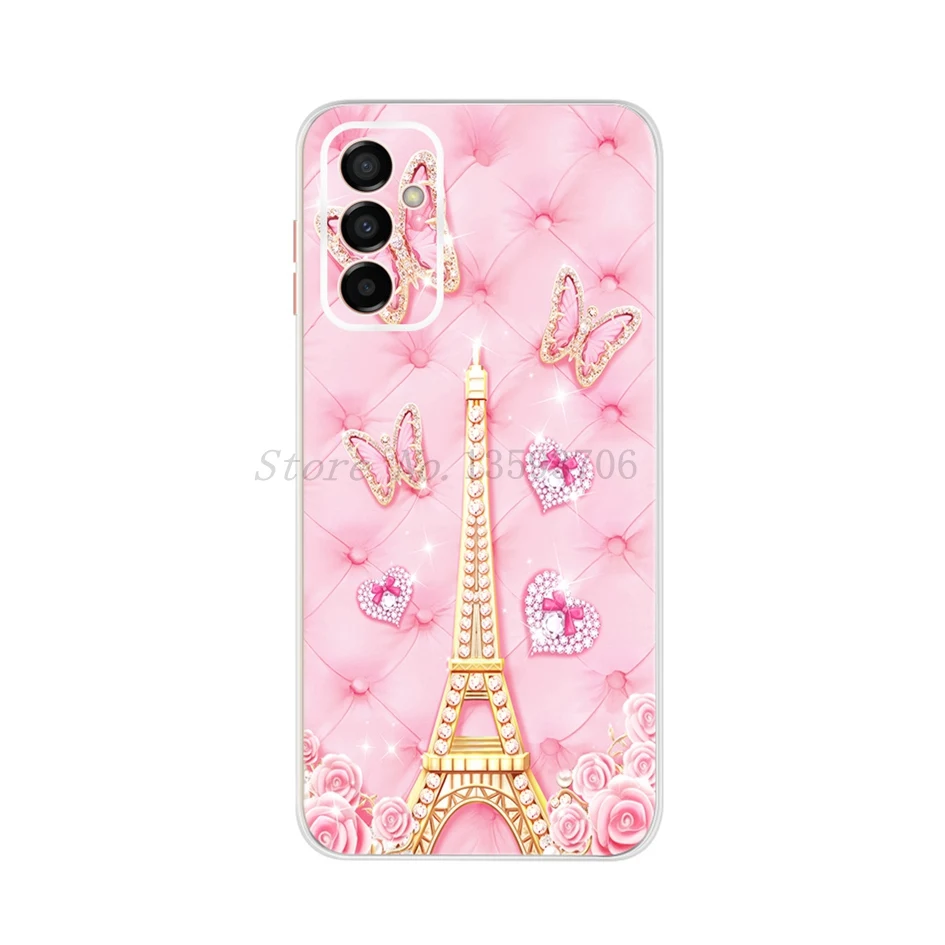 Luxury Marble Flower Print Soft Silicone Phone Case