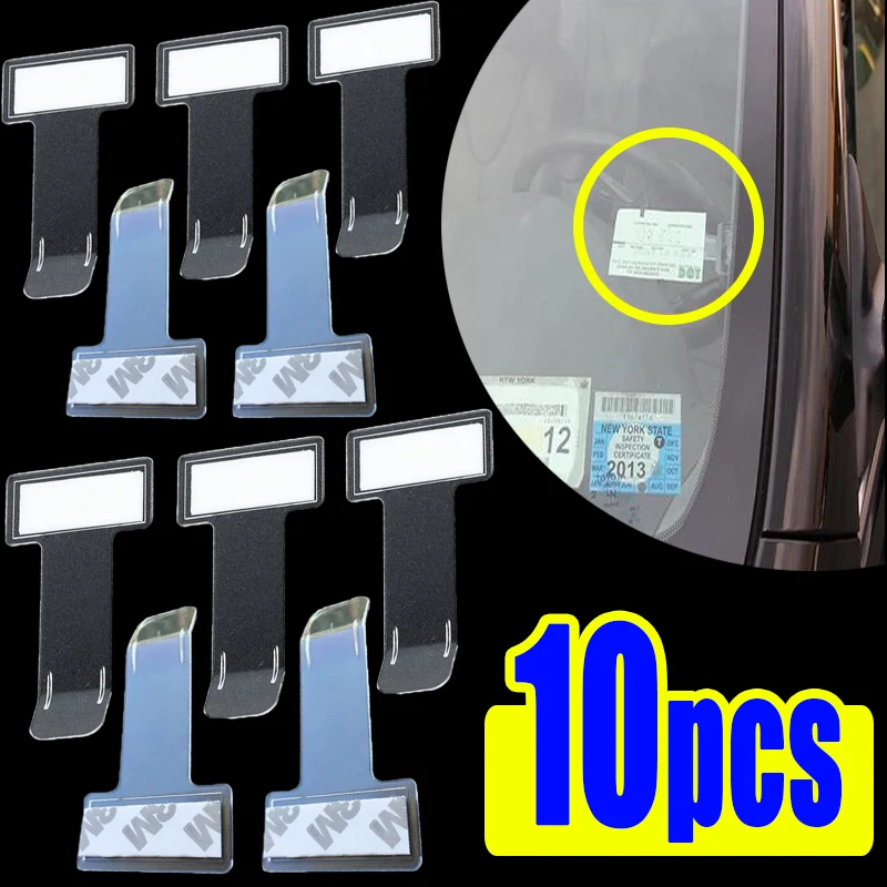 

Parking Ticket Holder Windshield Sticker Pass Card Tickets Clip Car Styling Home Office Clips Buckle Automotive Accessories